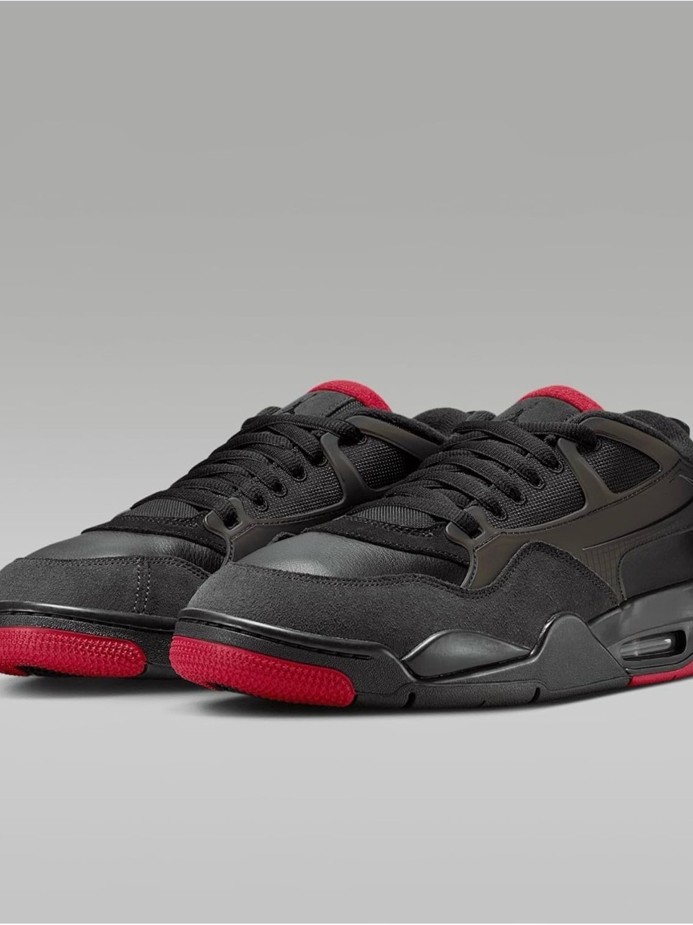 Jordan’s Black and Red Low-Top Sneakers